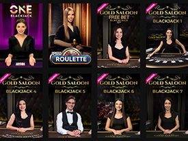 En live dealer sektion hos Betinia