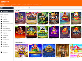 Se hvad der venter dig på Betsson platform