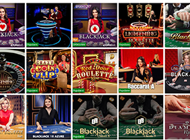 En live dealer sektion hos KnightSlots