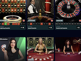 En live dealer sektion hos Netbet