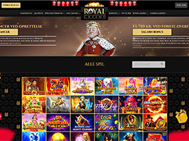 Se hvad der venter dig på Royal Casino platform