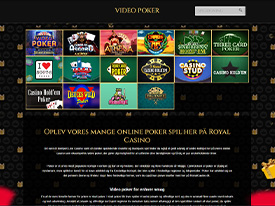 Eksempel på video poker på Royal Casino