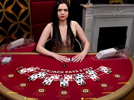 Live blackjack på Videoslots